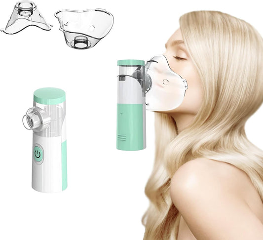 🌬️ Portable Handheld Nebulizer for Kids & Adults – Silent Mist Inhaler Machine for Home & Travel Use 🌬️