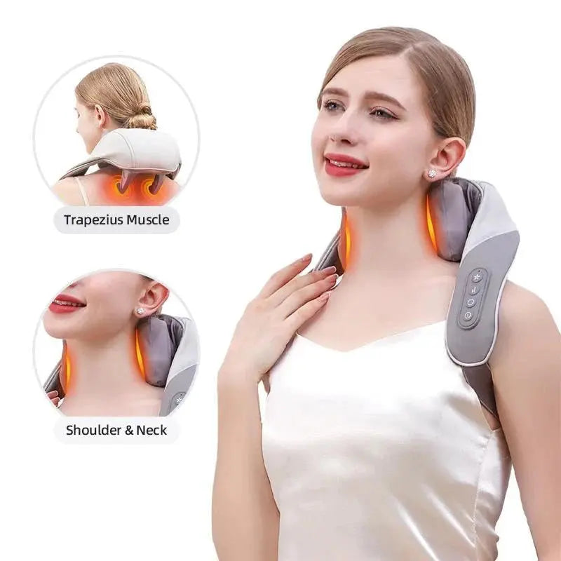 🌟 Neck & Shoulder Massager – Rechargeable Relief for Everyday Comfort
