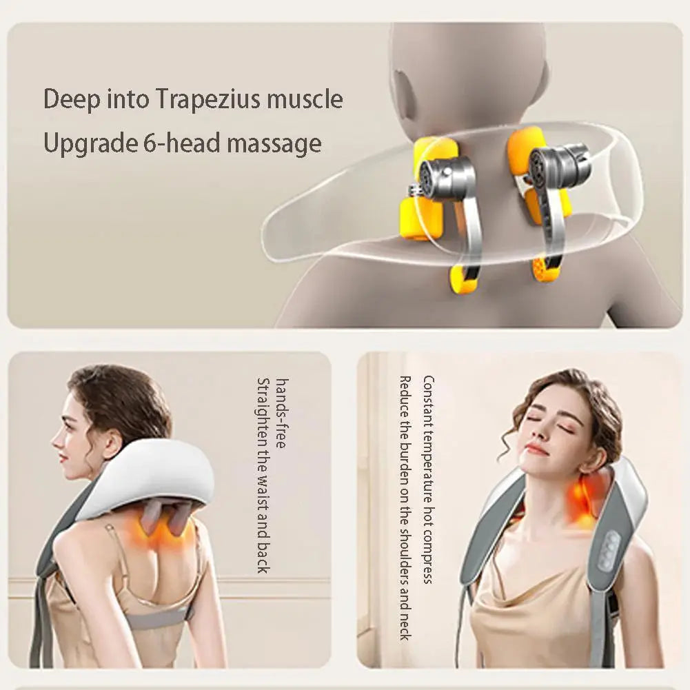 🌟 Neck & Shoulder Massager – Rechargeable Relief for Everyday Comfort