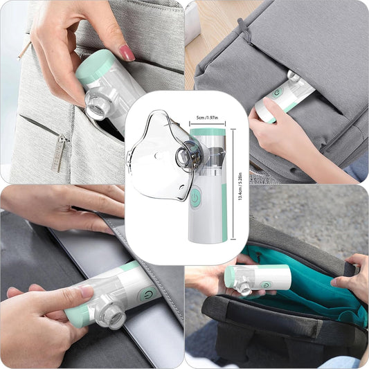 🌬️ Portable Handheld Nebulizer for Kids & Adults – Silent Mist Inhaler Machine for Home & Travel Use 🌬️