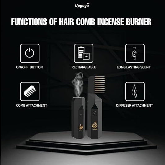 2-in-1 Hair Comb Incense Burner – Style & Serenity Combined! 💆♀️