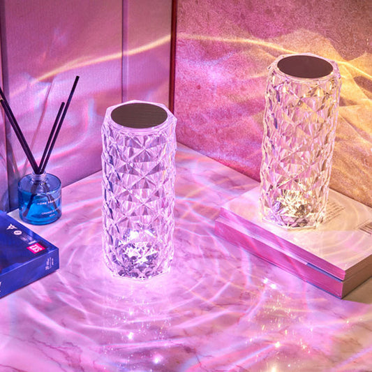 Illuminate Your Space with the LED Crystal Table Lamp