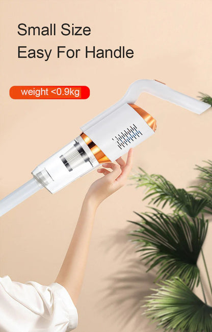 مكنسة كهربائية لاسلكية 3 في 1 مزودة بإضاءة LED - حل تنظيف قوي ومحمول
