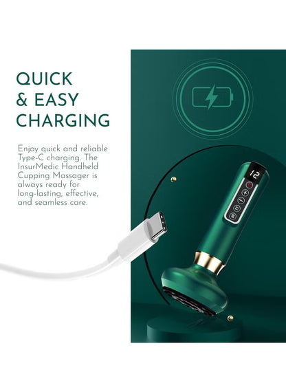 💚 Smart 3-in-1 Cupping  Massage Device – Portable Anti-Cellulite Body Sculpting Massager with Heat 🔥 Negative Pressure 💨